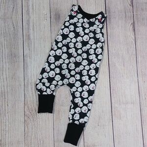 Custom Made ADJUSTABLE Grow-With-Me Infant/Toddler Romper 6m-4+y Game Ghosties